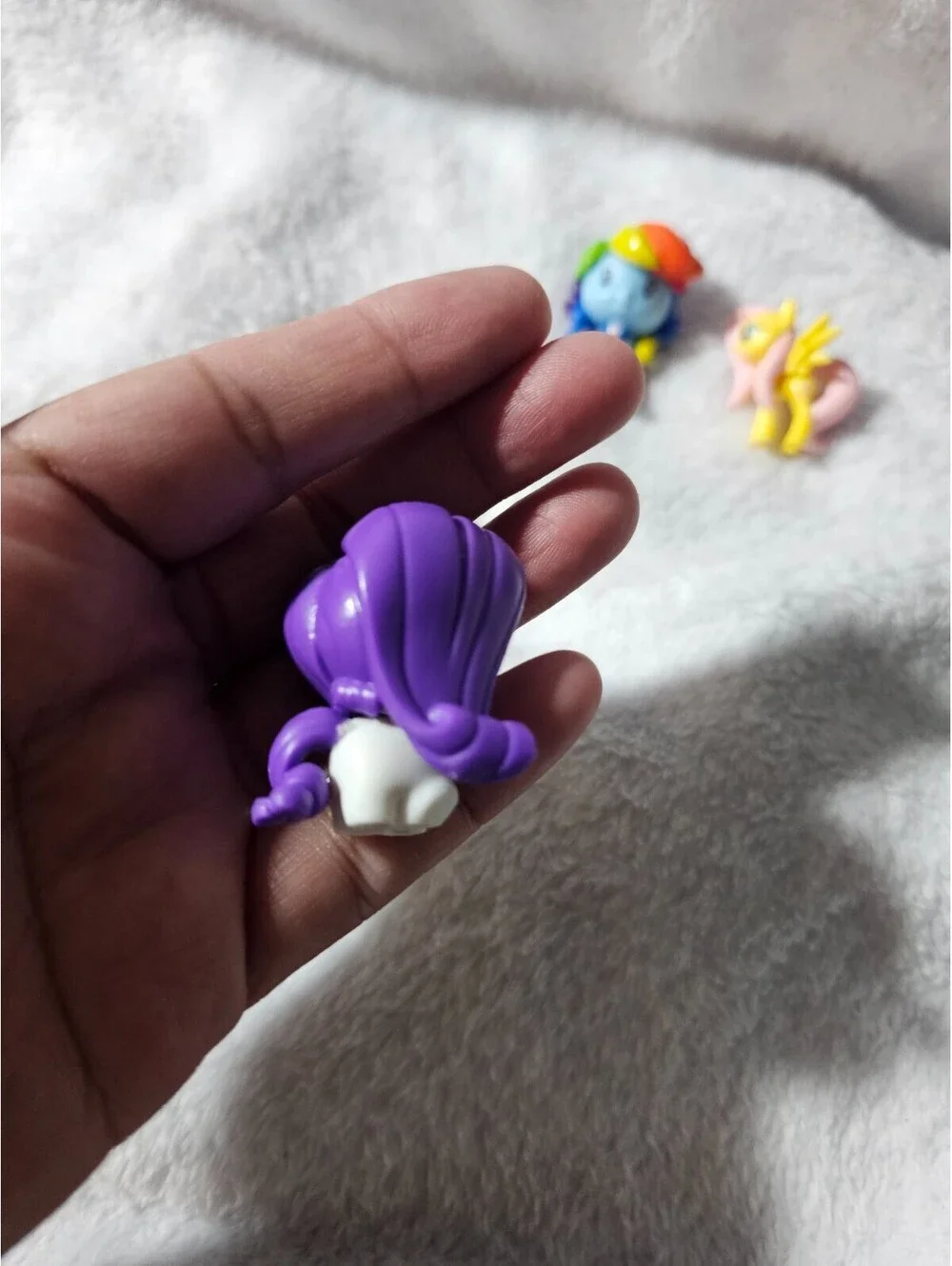 Lot Of 5 Mini Small My Little Pony Figures Rainbow Dash/More Plastic Mulitcolor